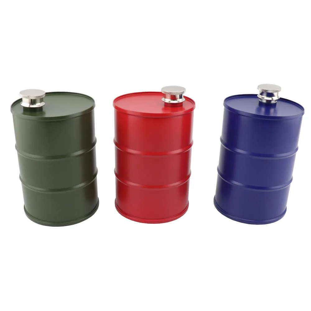 

Фляга в стиле фляги, стальной флакон-кувшин, бочка для вина, портативная емкость для масла 25 унций, емкость для масла из нержавеющей стали 304, для водки, виски