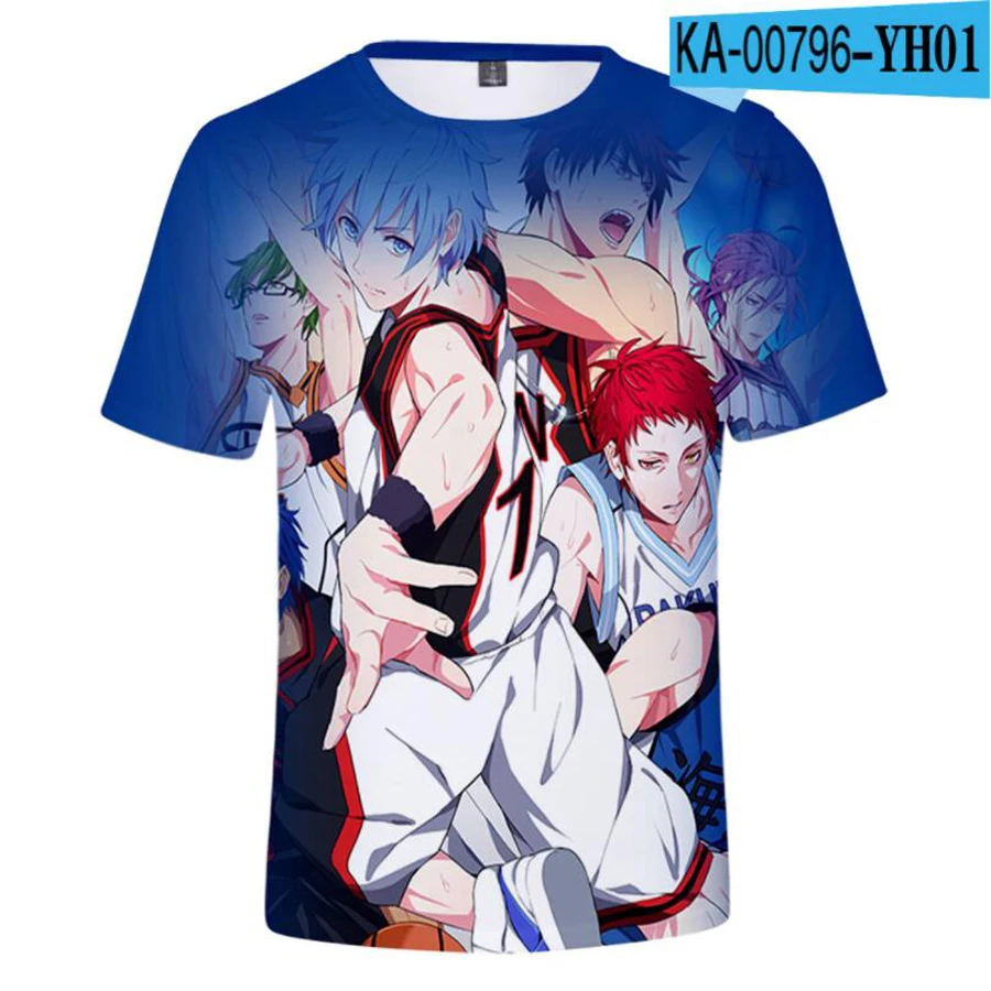 Новинка 2022 футболка Kuroko без корзины Basuke 3D Tetsuya Aomine Daiki murasakiтеперь atсуши высота