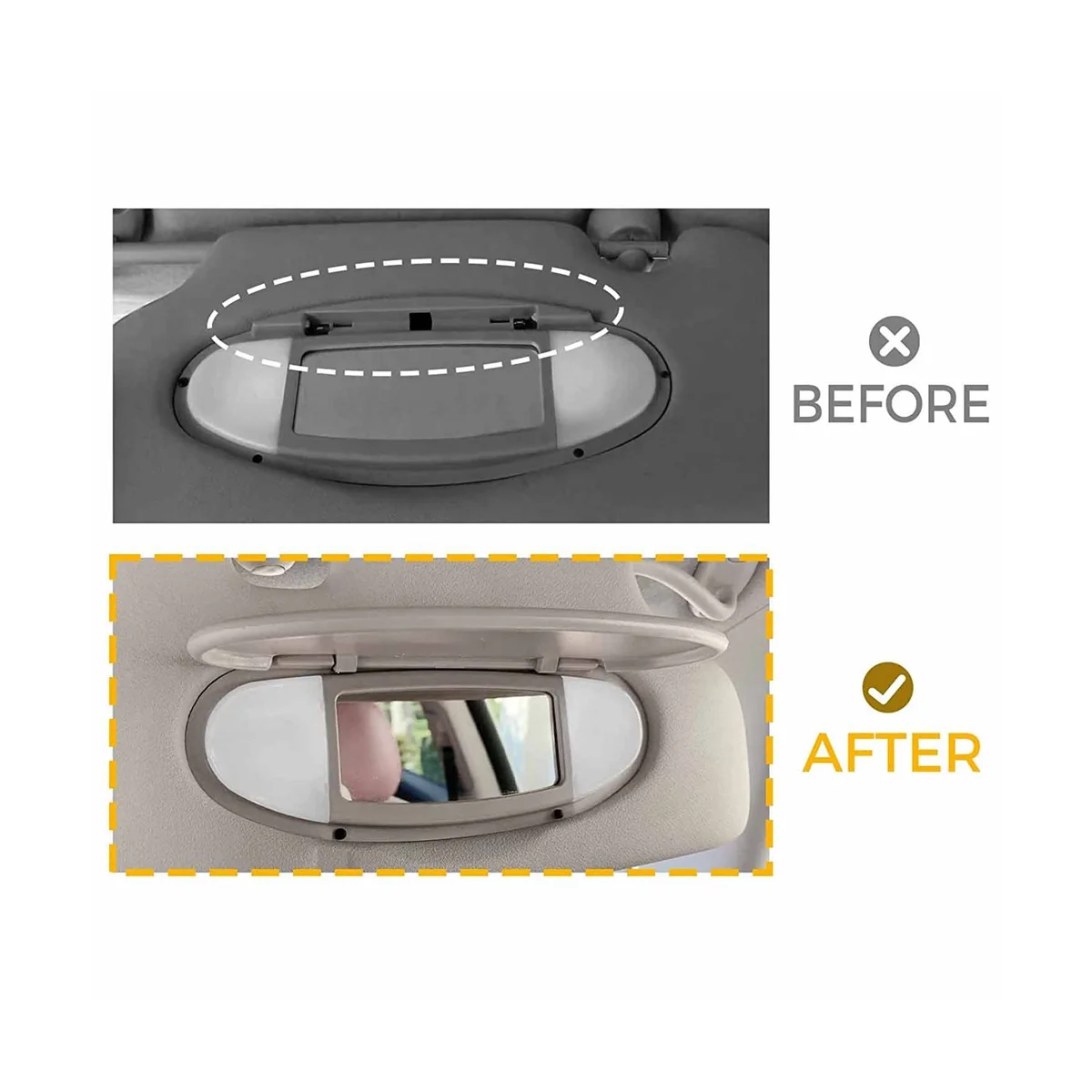 Автомобильный солнцезащитный козырек чехол для зеркала макияжа 51167361833 BMW MINI Cooper