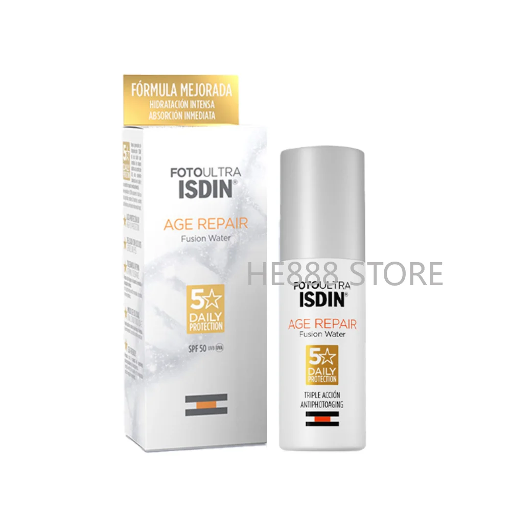 

Spain ISDIN Age Repair Fusion Water Daily Protection SPF50+PA+++ Anti-photoaging Sunscreen 50ml Repair Isolation UV Protection