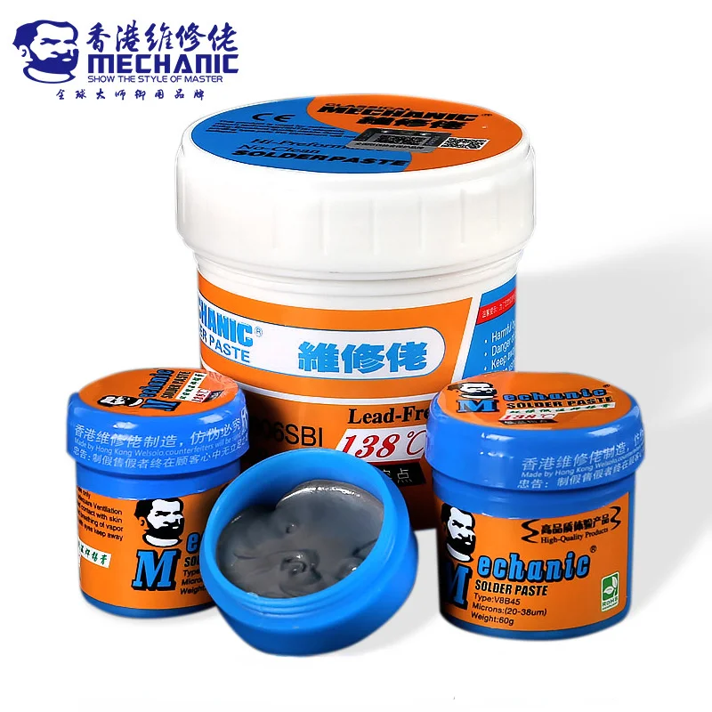 

500g MECHANIC High Temperature Lead- Free Solder Paste Melting Point Welding Flux Soldering Cream Repair PCB BGA CPU Rework Tool