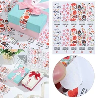 100pcs 5 designs floral patterns online retails gift wrapping for your order open me thank you stickers sealing labels