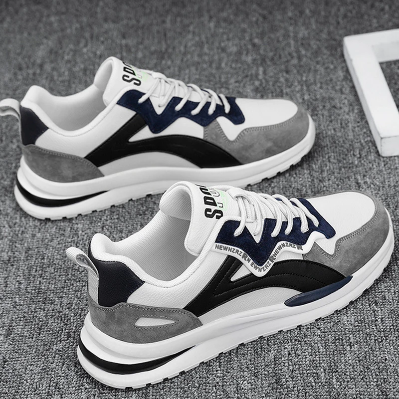 2023 Men Shoes New Flat Breathable Fashion Lace Up Sneakers Male Comfort Sport Outdoor Running Shoes Zapatillas Hombre