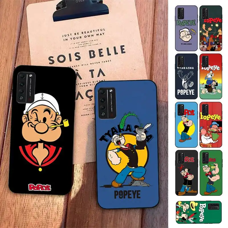 

MINISO P-popeyeS spinachS Phone Case for Huawei Honor 10 i 8X C 5A 20 9 10 30 lite pro Voew 10 20 V30