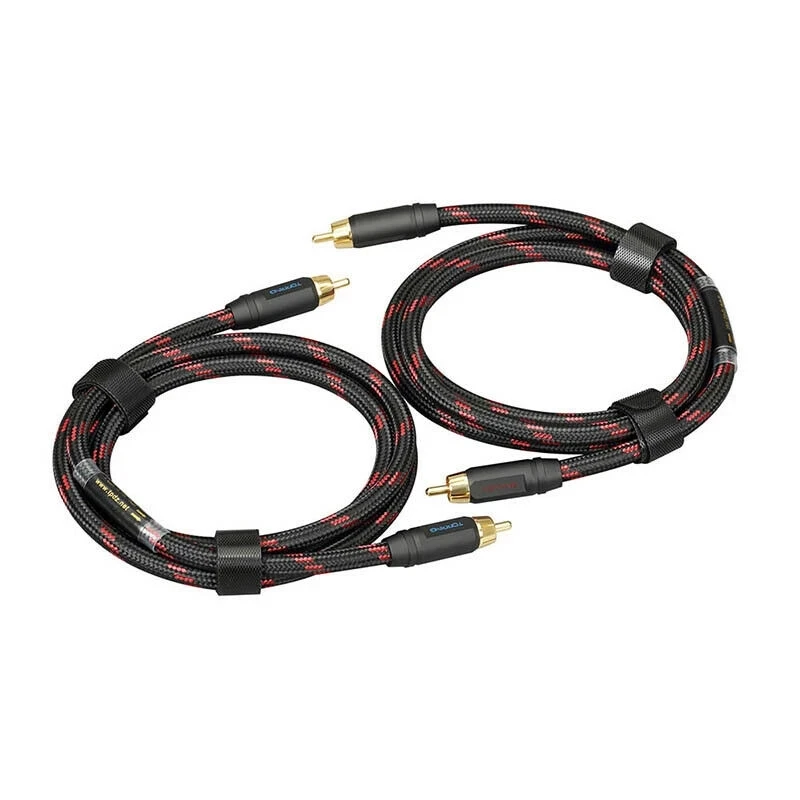 

TOPPING TCR2 6N Single Crystal Copper Gold-Plated RCA Professional Audio Cable