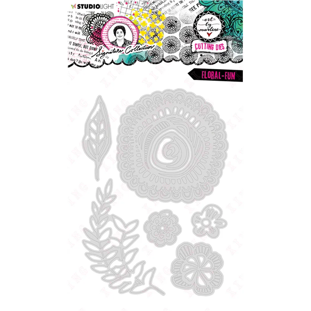 

Floral Fun New Metal Cutting Dies Scrapbook Diary Decoration Embossing Stencil 2023 Diy Greeting Card Handmade Craft Album Molds