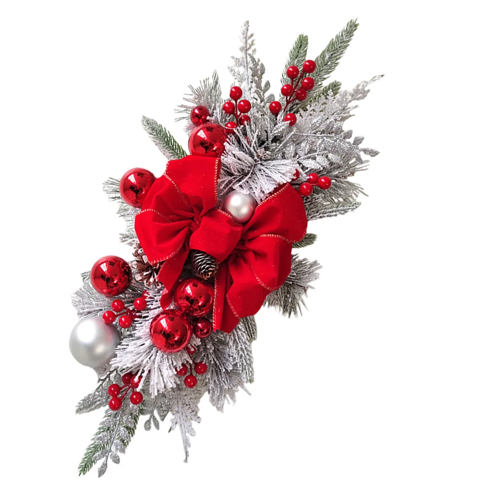 

Christmas Decoration Wreath Xmas Railing Swag Front Door Decorate Teardrop Garland Cloth Stair