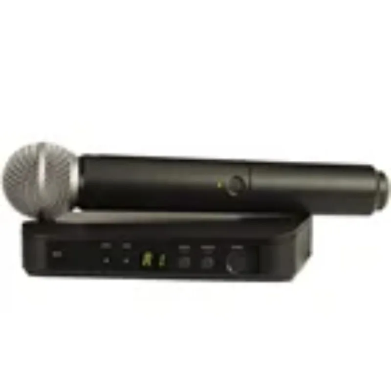 Фото BLX24 BLX4 PG58 SM 58 BETA58 Беспроводные микрофоны 2-канальные UHF Микрофон черный Профессиональный микрофон №2