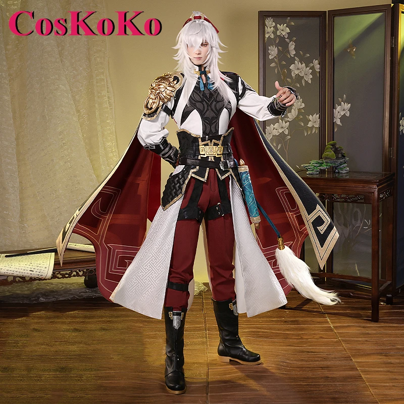 

CosKoKo Jing Yuan Cosplay Game Honkai: Star Rail Costume Fashion Handsome Battle Uniform Halloween Party Role Play Clothing New