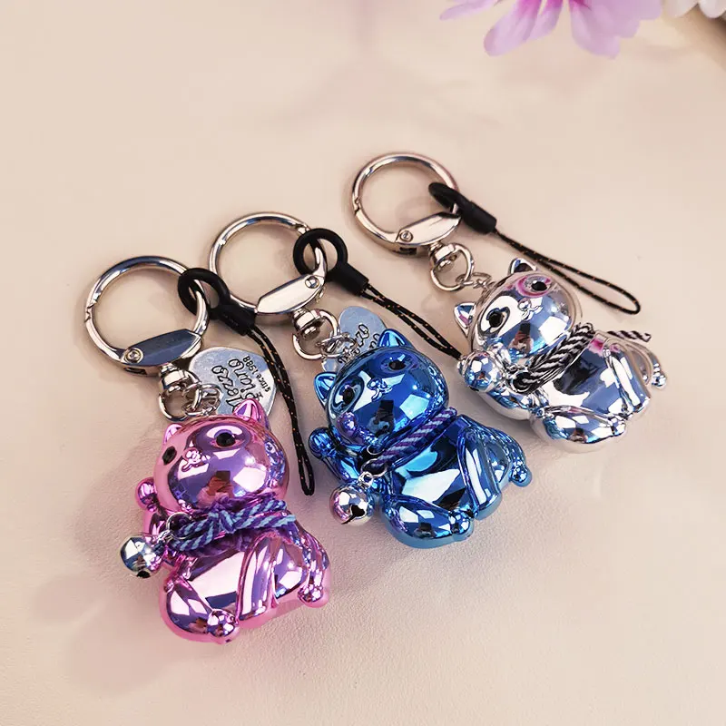 

Fashion Small Bell Pendant Key Decoration Hanging Chain Mobile Phone Lanyard Lucky Cat Pendant Creative Doll Pendant Anti-lost