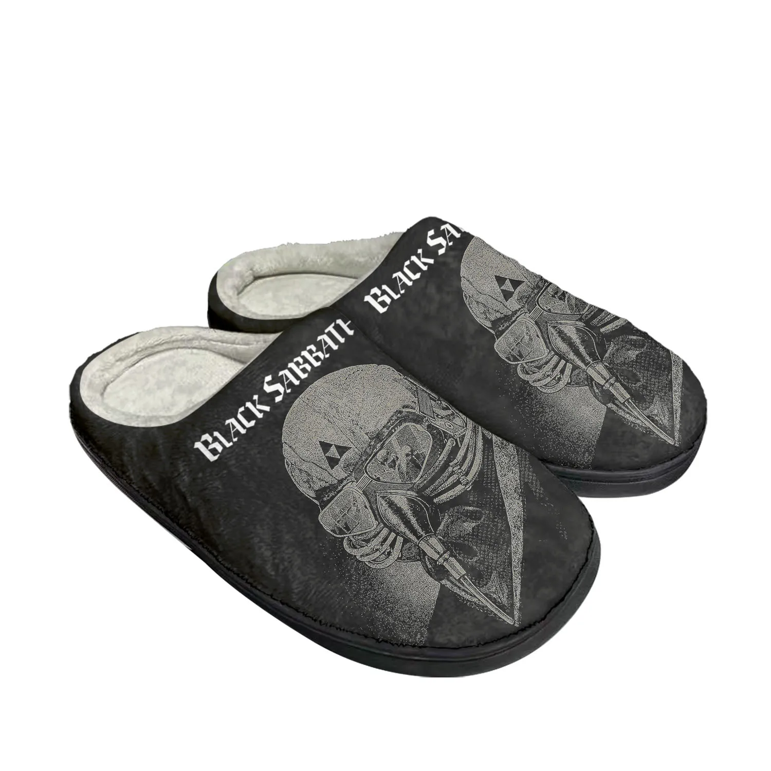 

Black Sabbath Rock Band Pop Home Cotton Custom Slippers Mens Womens Sandals Plush Bedroom Casual Keep Warm Shoe Thermal Slipper