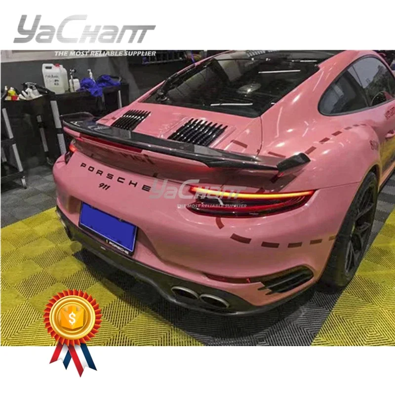 Автомобильный Стайлинг задний спойлер багажника из углеродного волокна