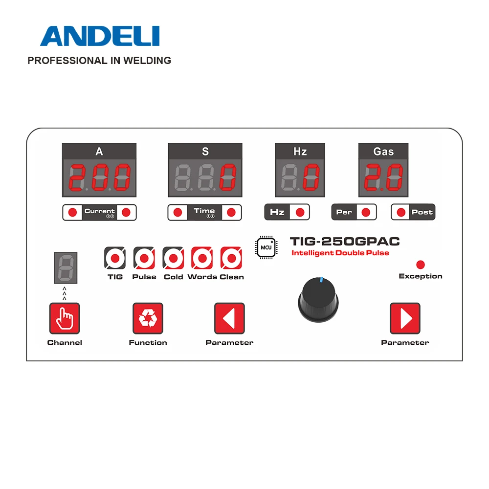 ANDELI TIG-250GPAC для производителя букв каналов рекламная сварка слов сварочный