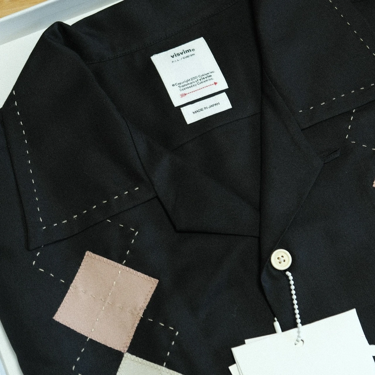 Фото 2025 VISVIM 24AW KEESEY SHIRT S/S Шелковая рубашка-поло №4