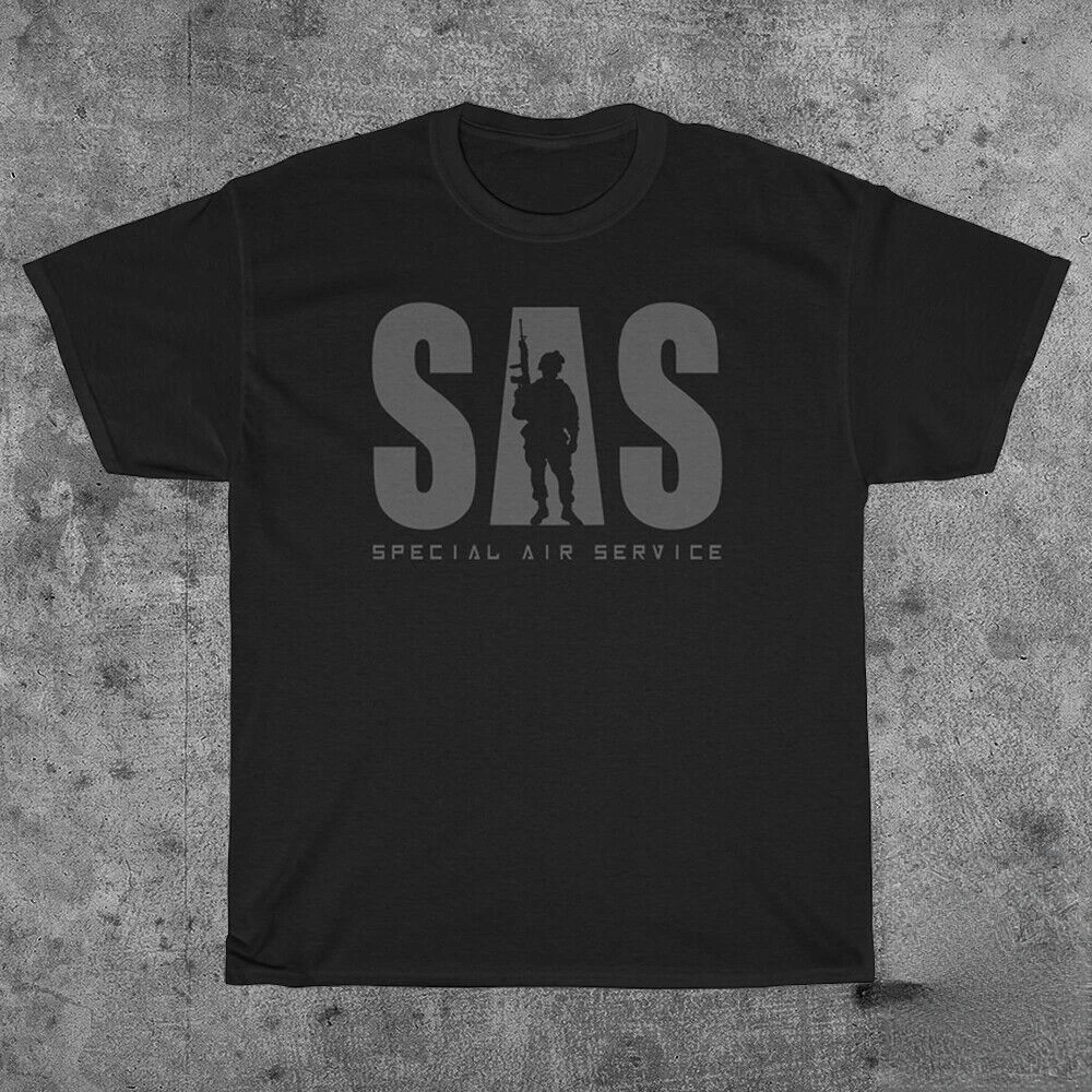 Купи SAS Special Airlift Service UK Army Special Forces T Shirt. New 100% Cotton Short Sleeve O-Neck T-shirt Casual Clothing Mens Top за 571 рублей в магазине AliExpress