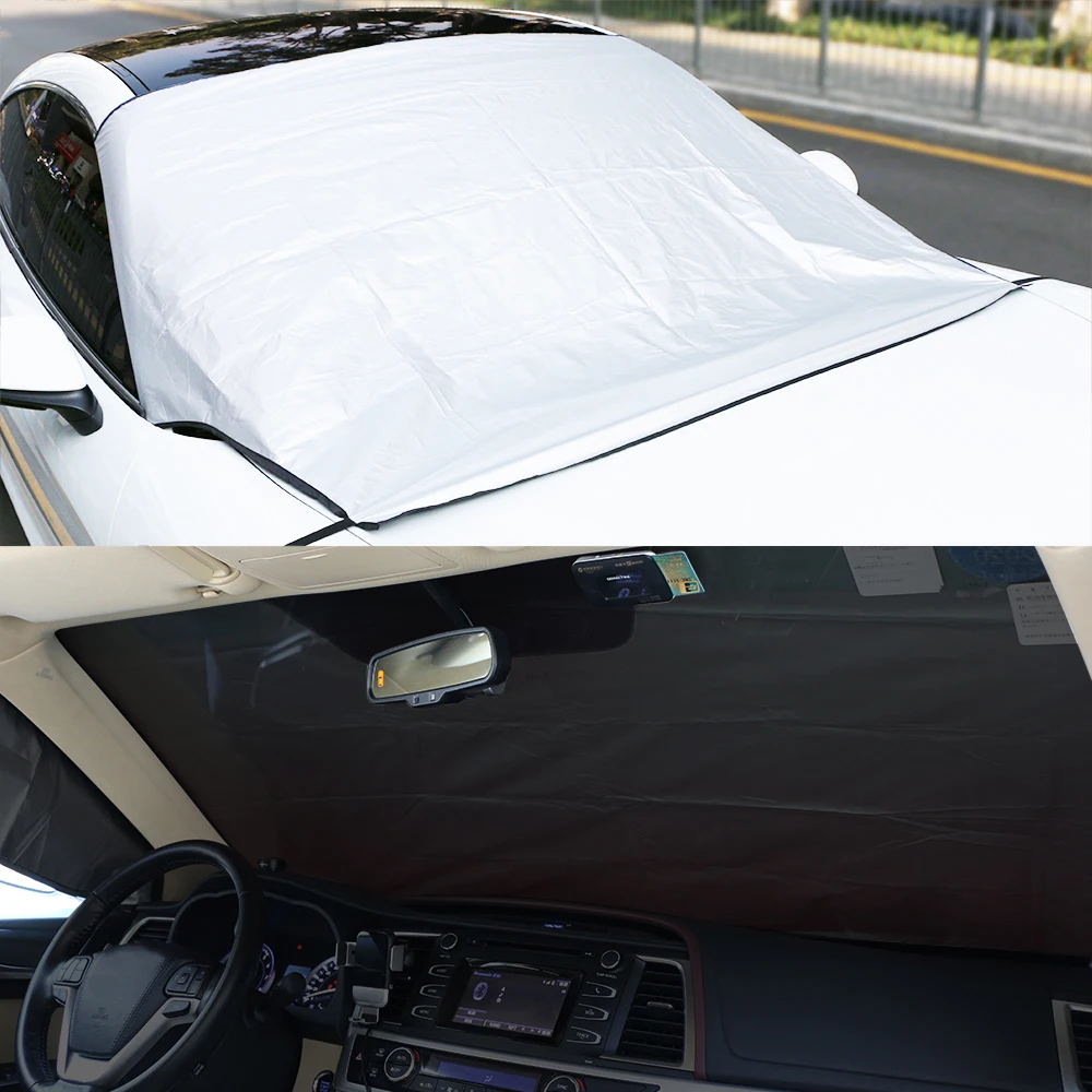 2Pcs Car Windshield Sunshade Cover Sun Visor Protection Accessories For BMW E70 X5 X2 Z3 Mercedes Citroen C4 Picasso C1 Acura
