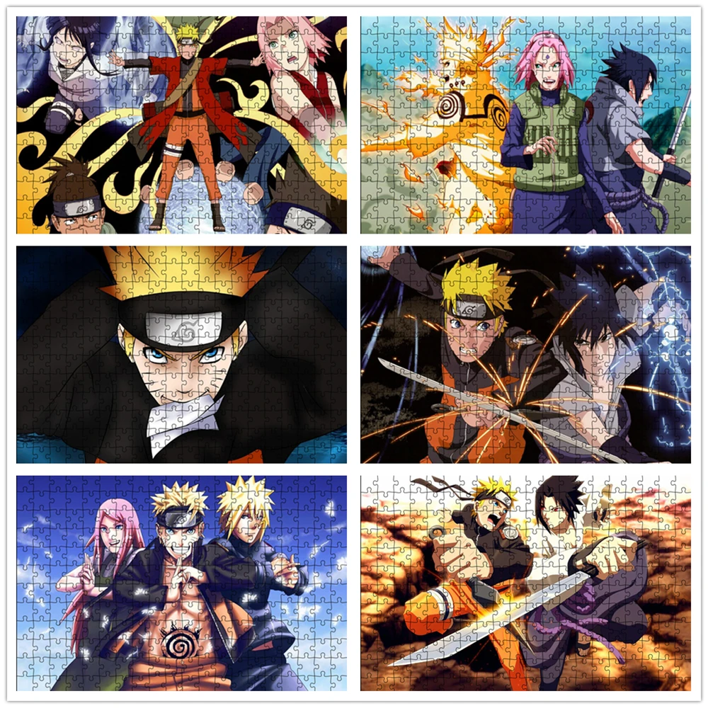 

Jigsaw Puzzles Toys Cartoon Anime 1000 Pieces Puzzle for Adult Naruto Anime Puzzle Games Educational Toys for Children Gifts