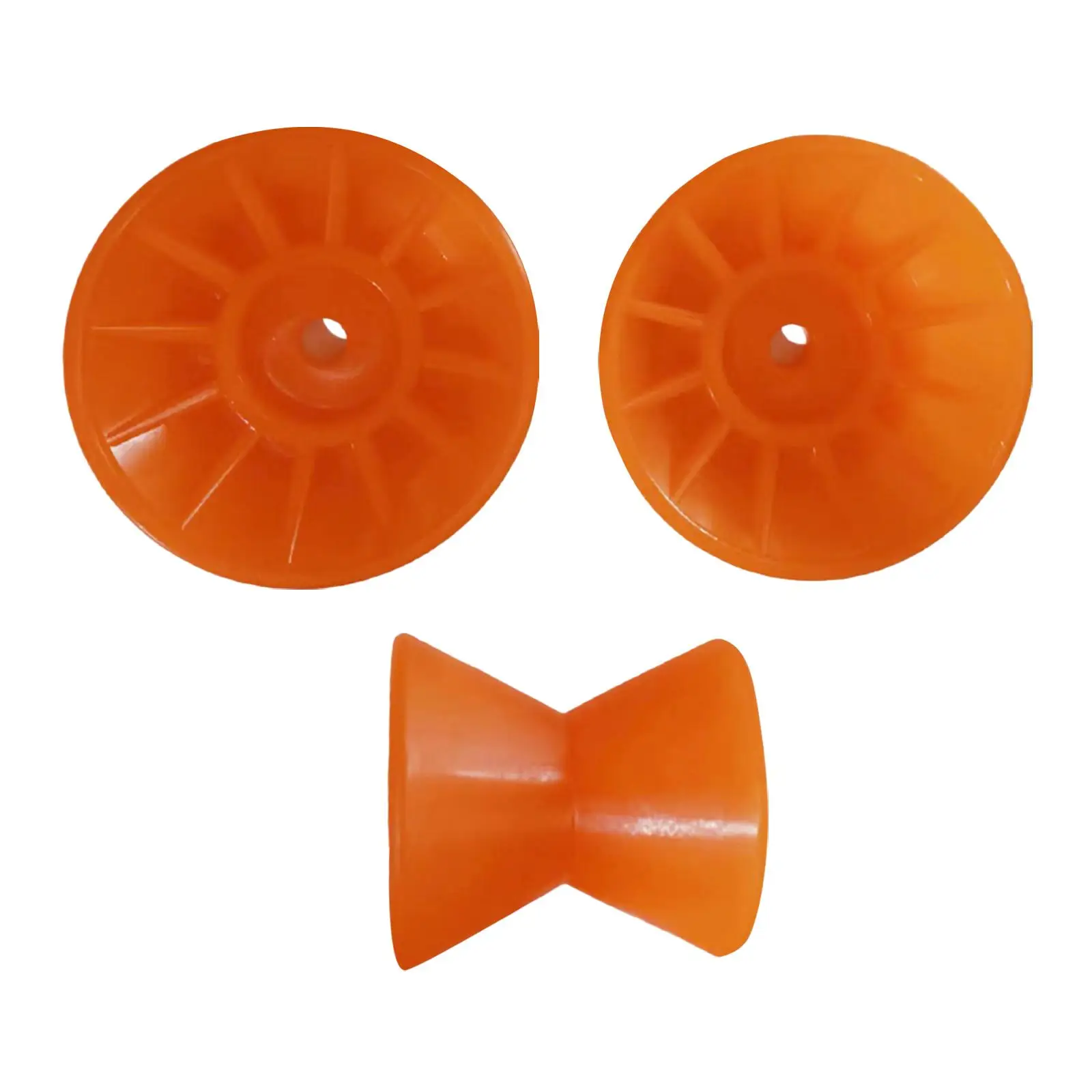 

Boat Trailer Bow Roller Easy Install Durable Molded Orange 3.5" Mount Width Portable Marine Keel Roller Bow Roller