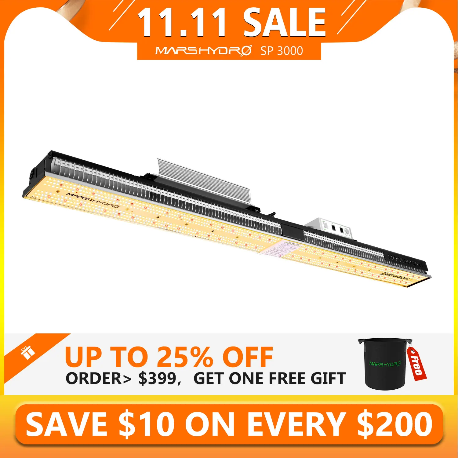 

Набор Mars Hydro SP 3000 для выращивания растений Samsung LM301B & Osram 660nm, Светодиодная лента полного спектра для выращивания овощей и цветов, тент для гидропонных систем