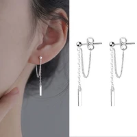 stud earrings fashion 2021 trend korean style minimalism grunge earrings for women girls chain jewelry party wholesale