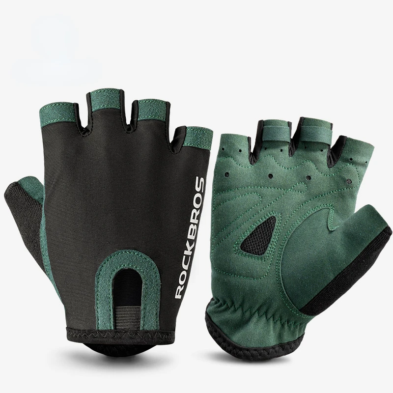 

HOT Cycling Anti-slip Anti-sweat Men Women Half Finger Gloves Breathable Anti-shock Sports Bike Bicycle Gloves Shock-absorbing