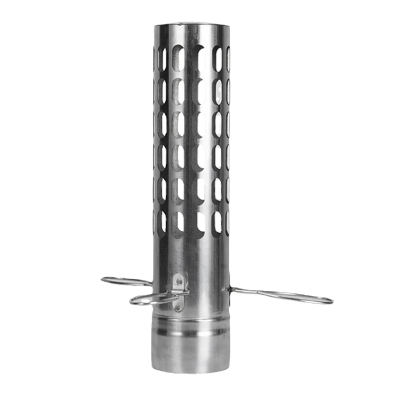 

Stainless Steel Stove Chimney Pipe Anti-Scalding Extension Chimney Pipe Camping Tent Accessories Stove Exhaust Pipe