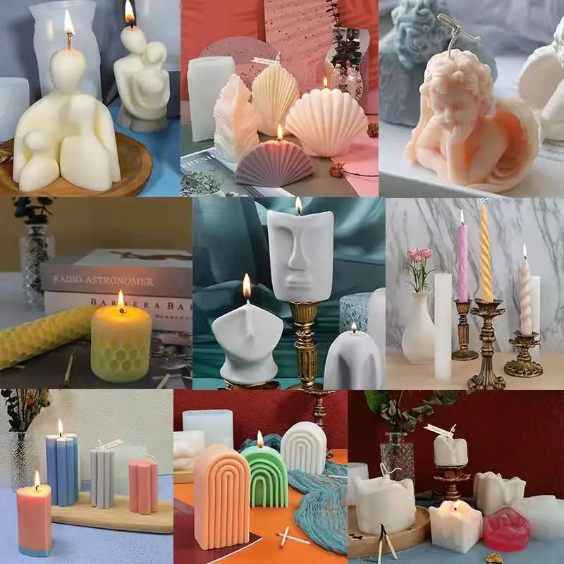 

3D Romantic Couple Portrait Lovers Silicone Candle Mold For Wedding Party Home Decoration Carving Art Aromatherapy Plaster Mould