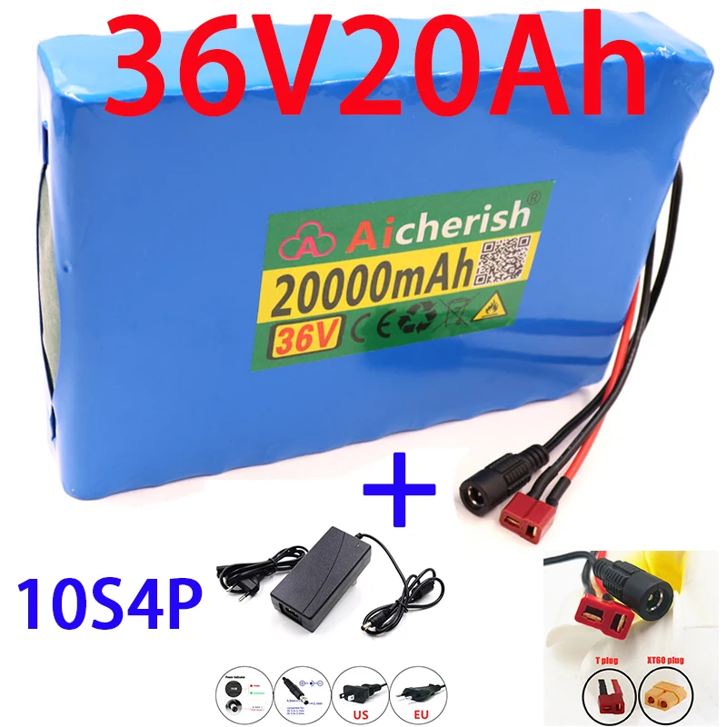 

Original 36V 20Ah Lithium Battery 42V Electric Scooter E-Bicycle Built-In 40A BMS 2A Charger