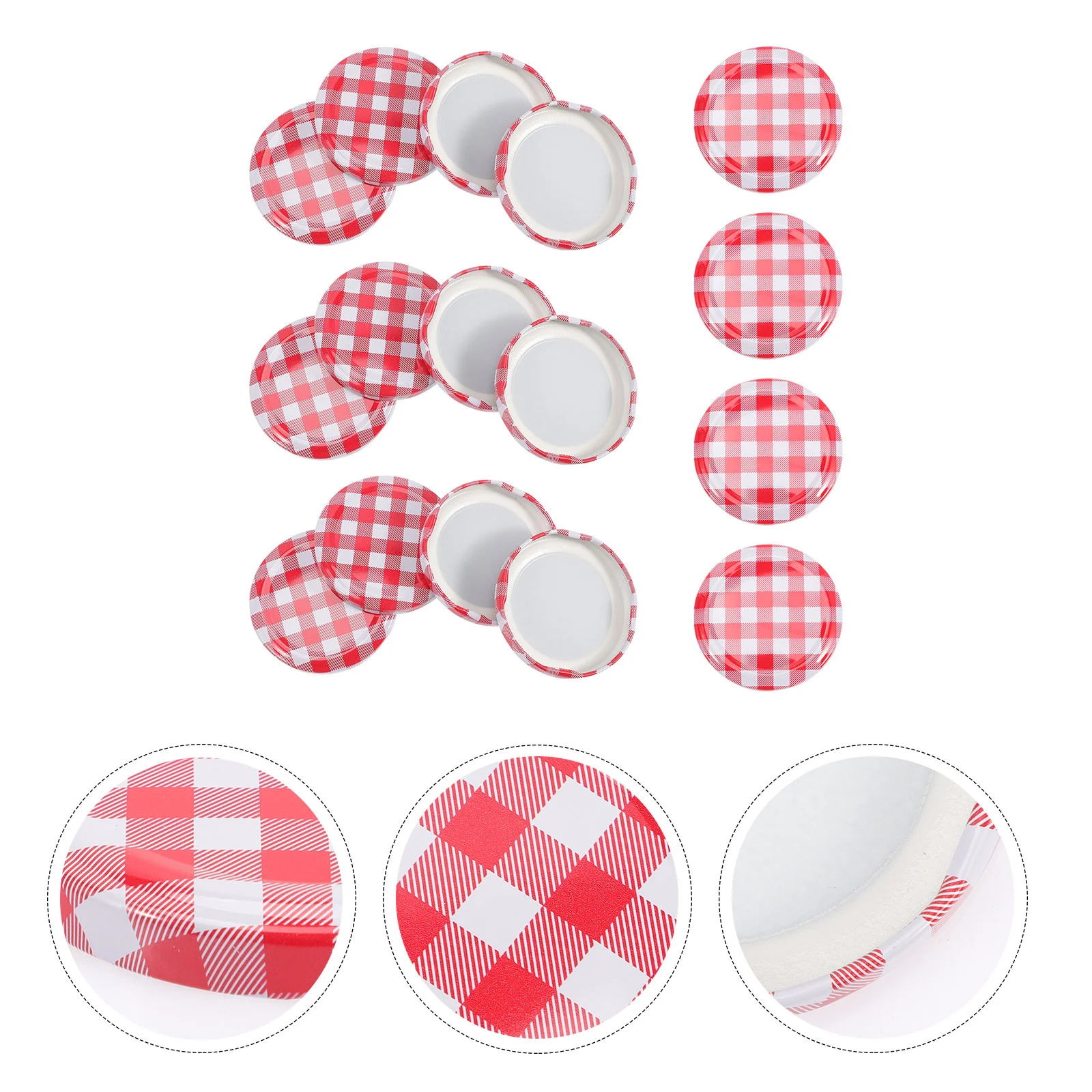 

Metal Cover Canning Lids Rings Colored Mason Jar Accessories Caps Wide Glass Mouth Regular