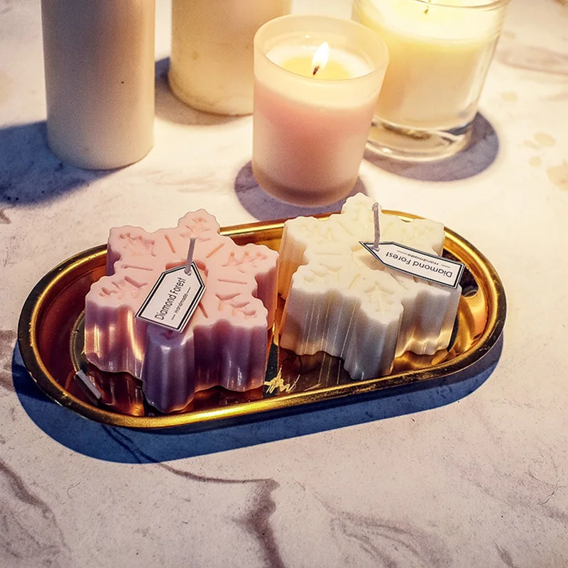 Рождественская Снежинка ароматерапия форма для свечей штукатурка вечерние