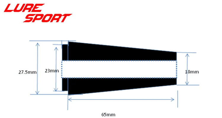 LureSport 5 шт. жесткая эва 69 мм рукоятка для FUJI ECS катушка сиденья стержень