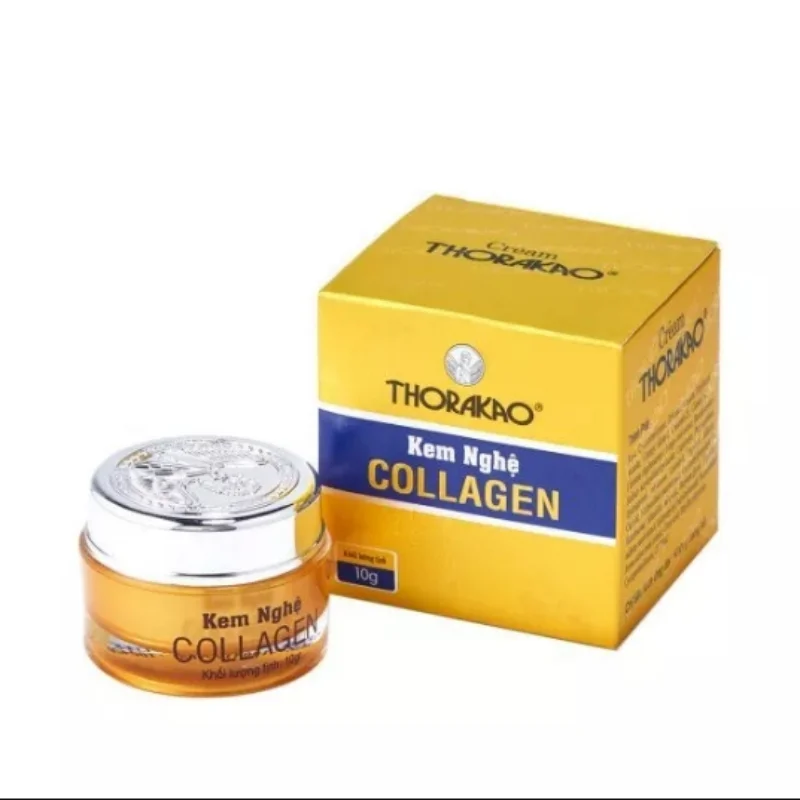 Kem алты Collagen Curcuma 10G Thorakao против прыщей выцветания пятен шрамов морщин ярко-белый