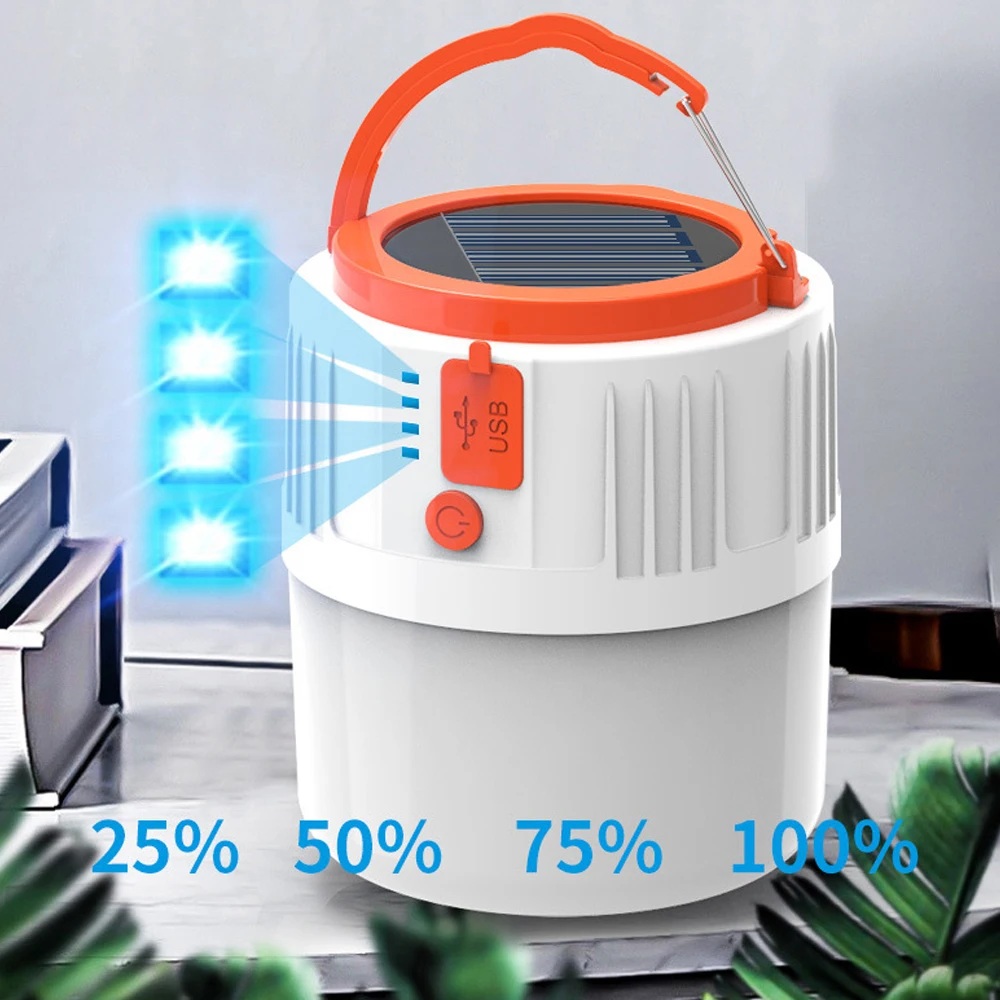 Портативные фонари на солнечной батарее 5 режимов регулируемая USB-зарядка