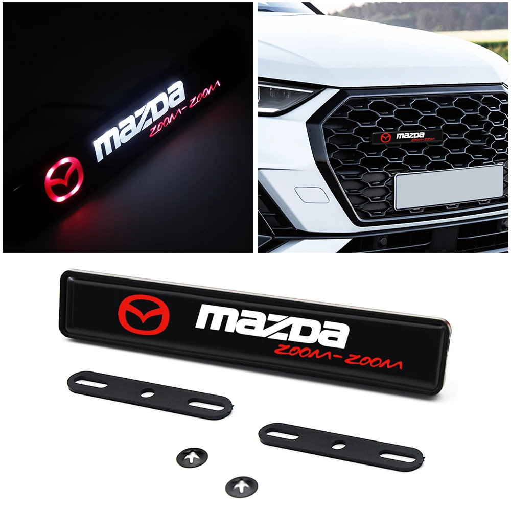 

Car Decorative Lights LED Front Hood Grille Emblem Badge Decoration For Mazda 2 3 6 MX-5 MX-30 CX-3 CX-8-9 ATENZA Auto Accessori