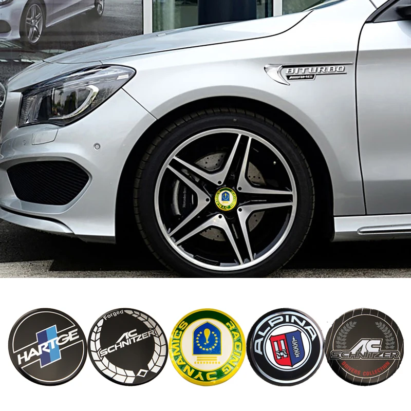 4 шт. 56 мм наклейка на колпачок автомобильной шины для BMW Alpina AC Hartge F30 F20 F10 F32 F34 F36 E36 E39 эмблема значок наклейка украшение