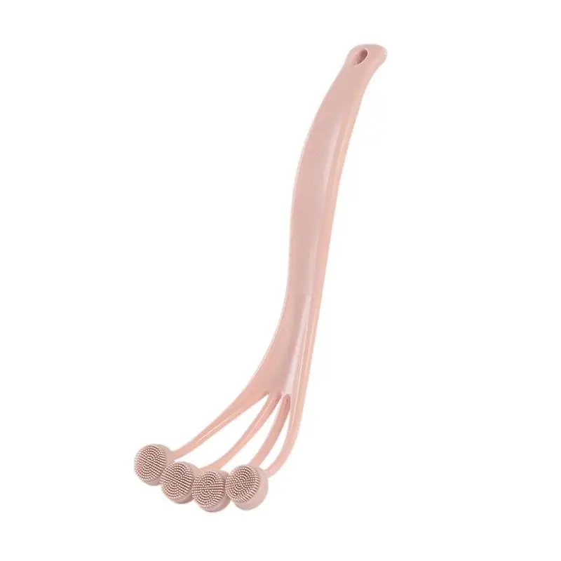 

Silicone Bath Body Brush Body Brush With Curved Long Handle For Gentle Exfoliation Improved Skin Health Ergonomic Streamlined