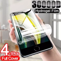 1 4pcs full cover hydrogel film for iphone 11 12 13 pro max mini screen protector for iphone 11 7 8 6 s plus x xr xs max se 2020