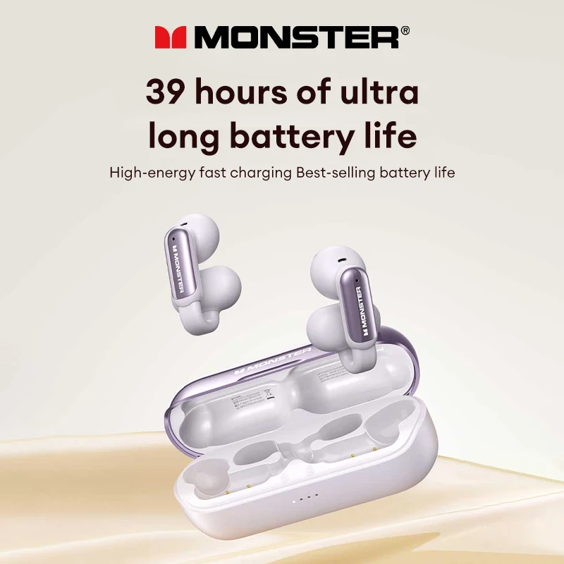 Новые беспроводные наушники Monster Bluetooth 5 4 ENC с шумоподавлением игровые 36 часов