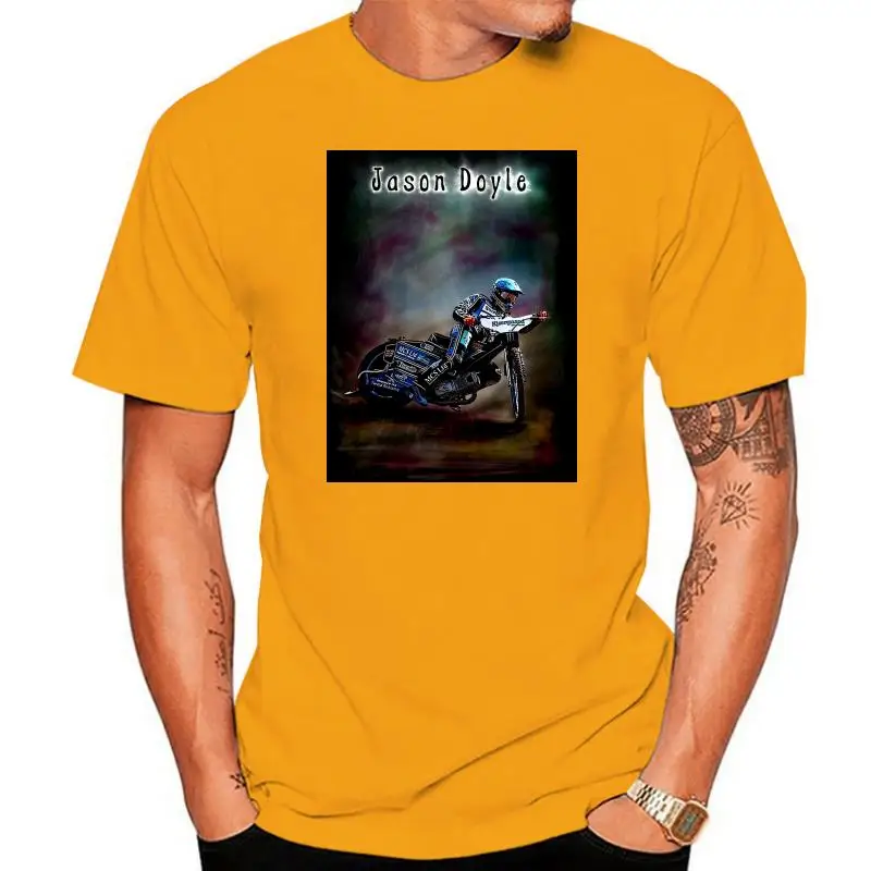 

Airbrushed гоночная футболка Speedway Rider, Джейсон Дойл, размеры от маленьких до XXXL