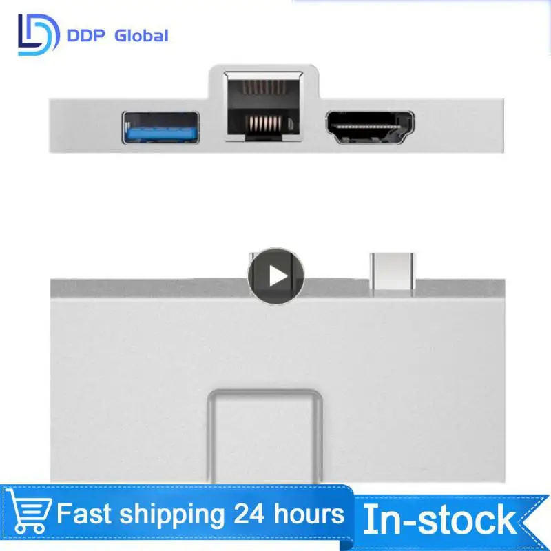 

1080p Support Up To 5gbps For Surface X/8/9 Docking Station 4k/30hz Usb3.0 Hub For Surface X/9/8 100w 7-in-1 Converter