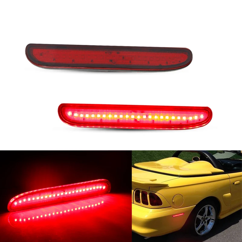 

2 шт., красные или белые лампы для указателей поворота Ford Mustang 1994 - 1998