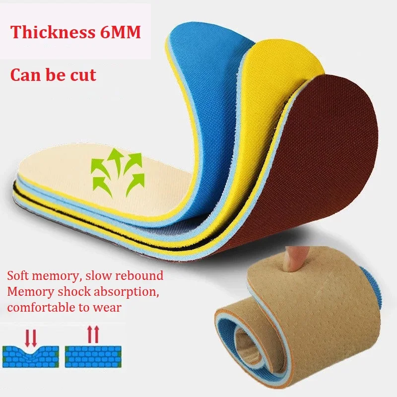 

Man Women Double thickening Memory Foam Insoles For Shoes Sole Mesh Deodorant Breathable Cushion Insoles for Feet Insoles Insert