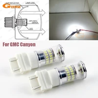 for gmc canyon 2007 2008 2009 2010 2011 2012 excellent ultra bright white reflector 3157 led bulbs daytime drl light