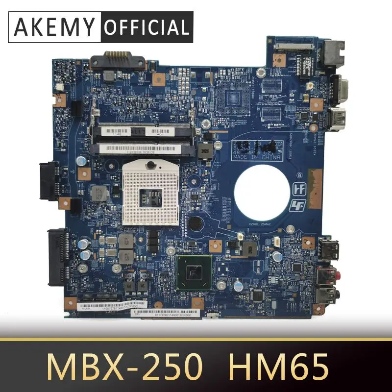 

Материнская плата Akemy для ноутбука SONY MBX-250, материнская плата S0203-2 A1829659A HM65 DDR3