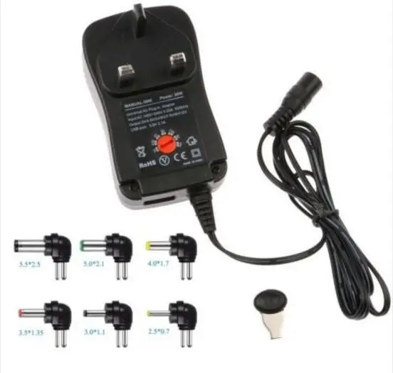 

Universal Mains AC/DC Switching 30W Power Adaptor Supply Plug Charger 3v to 12v Universal