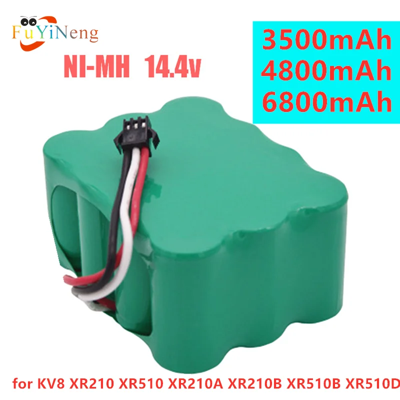 

Никель-металлогидридный Аккумулятор для пылесоса KV8 Cleanna XR210 XR510 series XR210A XR210B XR210C XR510A XR510B XR510C XR510D, 14,4 В, 6800 мАч