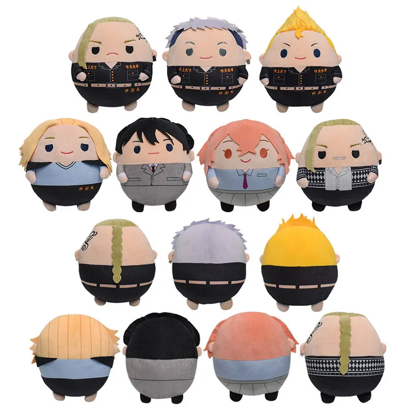 

Anime Tokyo Revengers Plush Toys Doll Fat Type Manjiro Sano Ryuguji Ken Hanagaki Takemichi Plushies Stuffed Toy Christmas Gifts