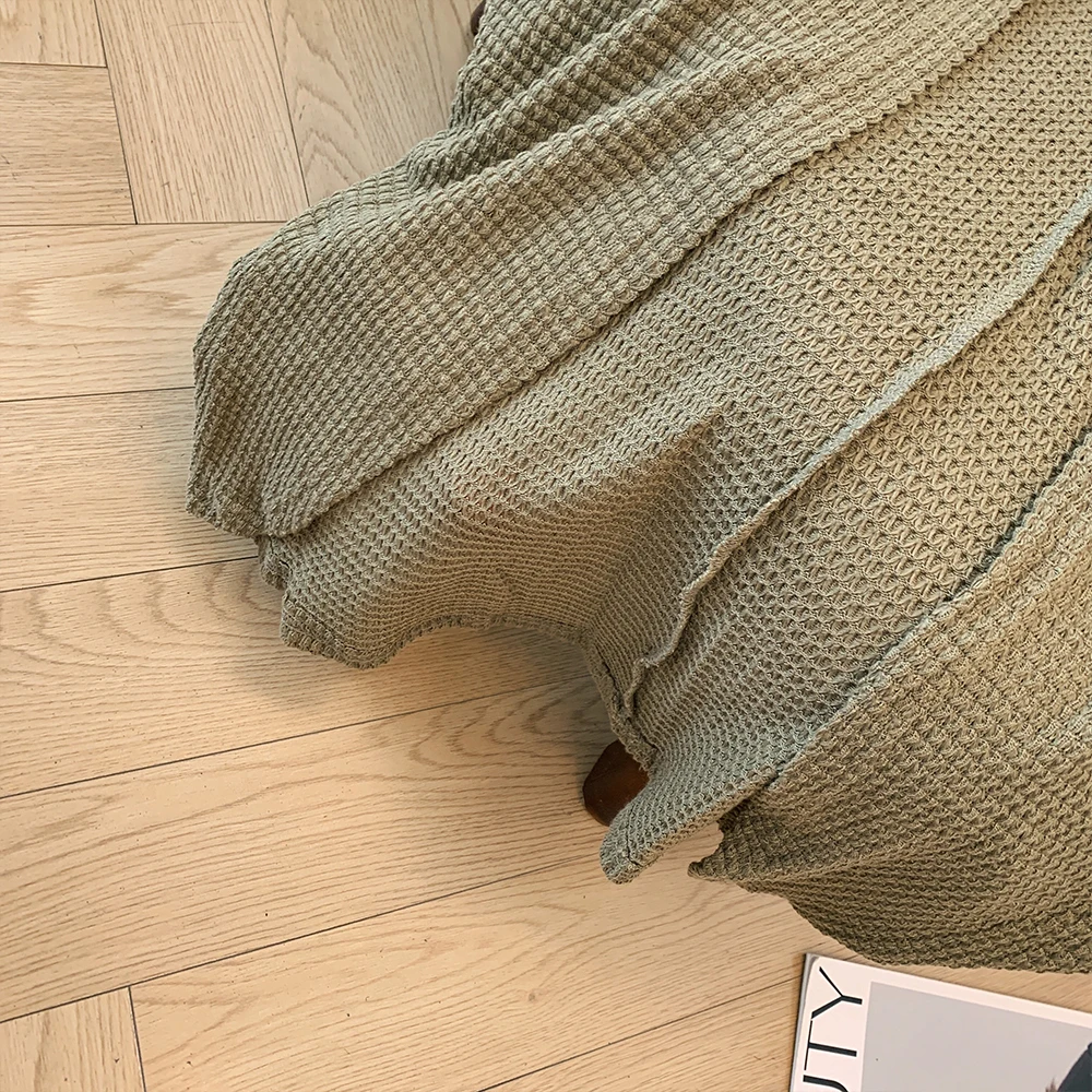 Женский весенне-осенний свободный удобный вязаный кардиган для отдыха большого