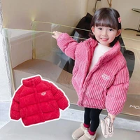 girls babys kids coat jacket outwear 2022 retro thicken spring autumn cotton teenagers cardigan breathable%c2%a0overcoat childrens