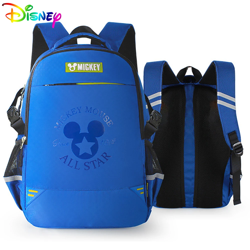 

Рюкзак для подростков Disney, детский дышащий школьный ранец с милым Микки Маусом для мальчиков и девочек, дорожная вместительная сумка